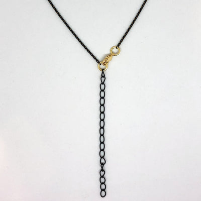 Matte Black Iridescent Gold Chain
